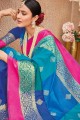 Banarasi raw silk Saree with in Blue