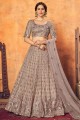 Dusty Embroidered Party Lehenga Choli in Net