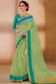 Green Silk Saree with Blouse
