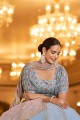 Sky  Diwali Lehenga Choli with Embroidered Georgette