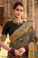 Weaving Silk Black Saree with Blouse
