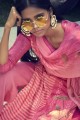 Pink salwar kameez with Digital print Chiffon
