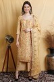 Silk Palazzo Suit with Weaving