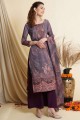 Crepe Palazzo Suit with Digital print