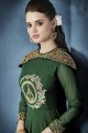 Pakistani Green Soft Tapeta Silk Palazzo Suit