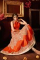 Orange Silk Anarkali Suit