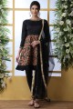 Black Art silk Anarkali Suit