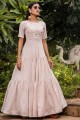 Dusty pink Cotton Gown Dress