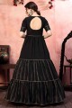 Black Silk Gown Dress