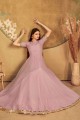 Dusty pink Net Gown Dress