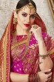 Alluring Majenta Silk saree