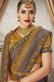 Gorgeous Golden Silk saree