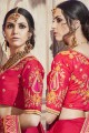 Gracefull Red Heavy Banarasi Silk saree