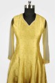 Golden Silk Anarkali Suit