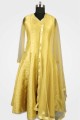 Golden Silk Anarkali Suit