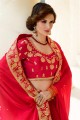 Dashing Red Art Silk saree