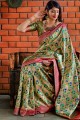 Golden Banarasi Silk saree