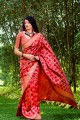 Snazzy Red Banarasi Silk saree