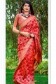 Snazzy Red Banarasi Silk saree