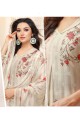 Enticing Off White Pure Cotton Camric Palazzo Suit