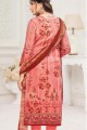 Coral Cotton Palazzo Suits