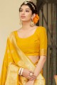 Banarasi silk Banarasi Saree in Yellow with Weaving