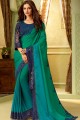 Snazzy Green Silk saree
