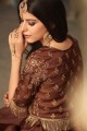 Brown Silk Anarkali Suits