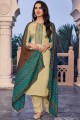 Appealing Beige Cotton Palazzo Suits