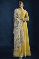 Yellow Georgette Anarkali Suits