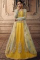 Elegant Yellow Net Lehenga Choli