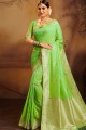 Sassy Light green Jacquard and silk saree