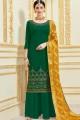 Forest green Satin Palazzo Suits