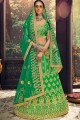 Dazzling Green Banglori silk Lehenga Choli