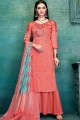 Red Satin Palazzo Suits