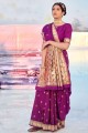 Banarasi Saree in Weaving Purple  Banarasi silk