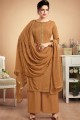 Light brown Cotton Palazzo Suits