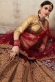 Fascinating Maroon Art silk Lehenga Choli