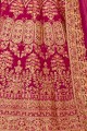 Latest Ethnic Rani pink Velvet Lehenga Choli