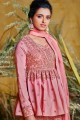 Pink Silk Anarkali Suits