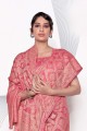 Pink Hand,weaving Cotton Saree