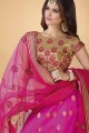 Snazzy Rani Pink color Art Silk Lehenga Choli