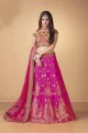 Snazzy Rani Pink color Art Silk Lehenga Choli