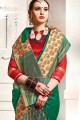 New Green color Art Silk saree
