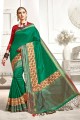 New Green color Art Silk saree