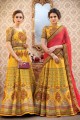Luring Yellow color Banarasi Art Silk Lehenga Choli