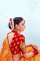 Gorgeous Yellow Banarasi Art Silk saree