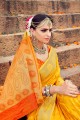 Gracefull Yellow Banarasi Art Silk saree