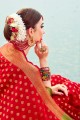 New Red Banarasi Art Silk saree