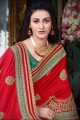 Beautiful Red Art Silk saree
